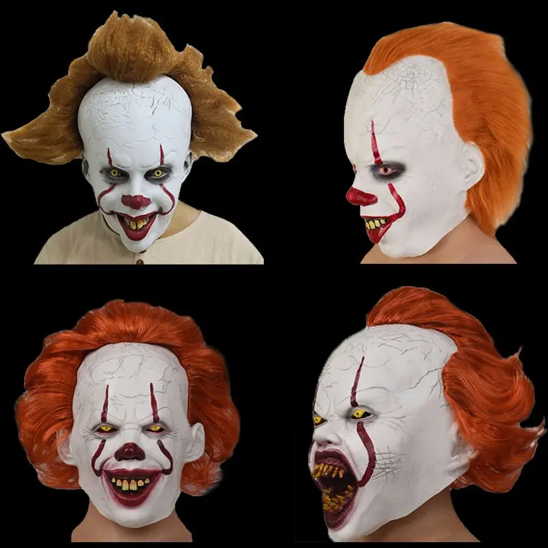 Return Of The Clown Mask Terror Cosplay Halloween Latex Material Party Masquerade Role Playing High Quality Accessories Masks |