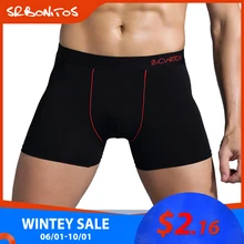 Srbonitos 복서 남자 속옷 망 속옷 복서 복서 옴므 남자 부드러운 코튼 복서 반바지 남자 섹시한 속옷 팬티(China)