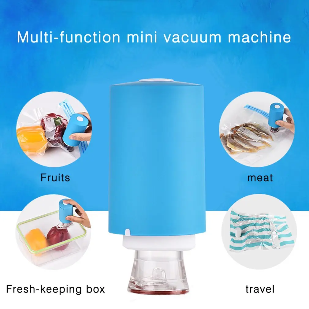 Portable Size Handheld Household Use Food Saver Plastic Vacuum Packaging Machine Electric Food Vacuum Sealer Tools