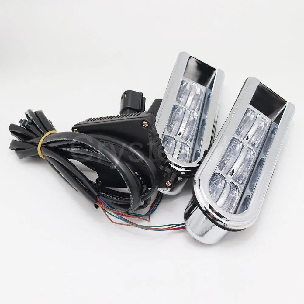 Motorcycle LED Light Accent Saddlebag Filler Inserts Support Tail Light For Harley Electra Glide Road King