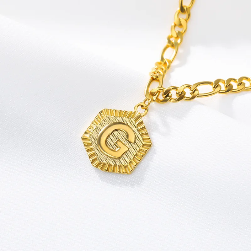 18KGP золото цвет титана стали A-Z Начальная анклет с буквами для женщин мужчин мода женский Алфавит ювелирные изделия подарки цепочка для ног(GA001