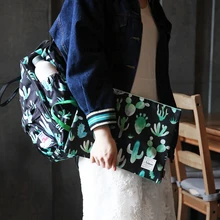 Свежий прекрасный кактус А4 бумажный мешок с молнией Студенческая Женская бумажная сумка для хранения файлов