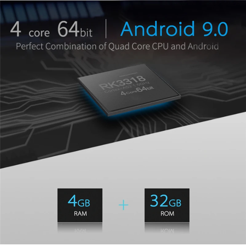HAAYOT A5X MAX 4 ГБ 32 ГБ RK3318 четырехъядерный Смарт Android 9,0 tv BOX Bluetooth H2.65 4 K 2,4 ГГц wifi телеприставка Смарт медиаплеер