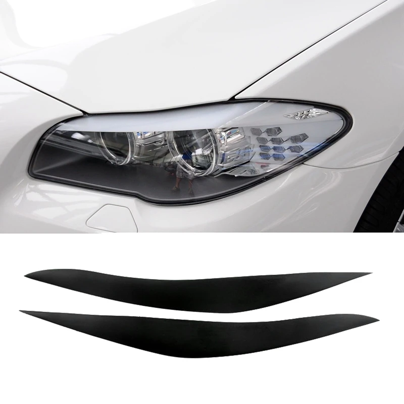 For Bmw 5 Series F10 F11 F18 20102017 Matte Black Headlights Eyebrow
