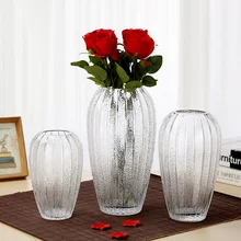 Высококачественная декоративная ваза из матового стекла для гостиной, цветочные вазы для свадебного домашнего декора