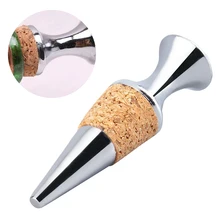 Zinc Alloy Glyptostrobus Flat Wine Stopper Wine Cork Wine Bottle Stopper UL