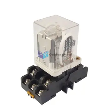 

JQX-38F Voltage Power Relay 3PDT 11 Pin w Socket 40A Coil DC 24V