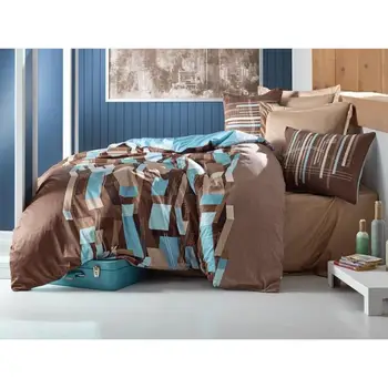 

Cotton Box Martino Satin Duvet cover set Petrol