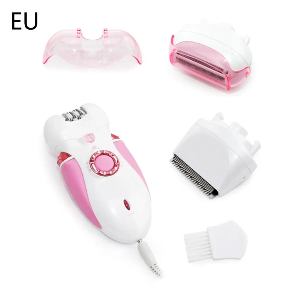 2 in1 Battery Powered Wet and Dry Epilator Hair Removal Machine Rechargeable - Цвет: Pink