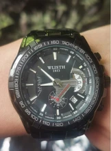 WLISTH-reloj deportivo para hombre, cronógrafo de pulsera, de acero inoxidable, resistente al agua, con caja de reloj de cuarzo grande con indicadores luminosos, nuevo