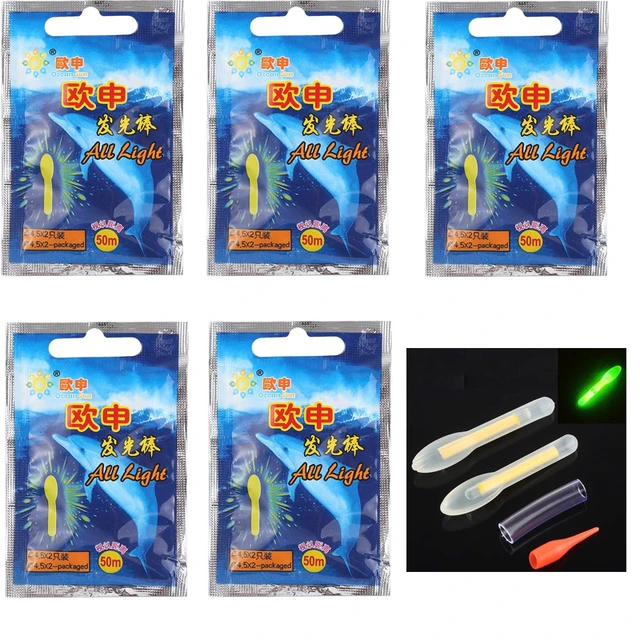 50Pcs New Plastic Night Fishing Light Stick Rough Fishing Buoy Night Light  Luminous Rod For Fishing Luminous Rod Fishing Gear - AliExpress