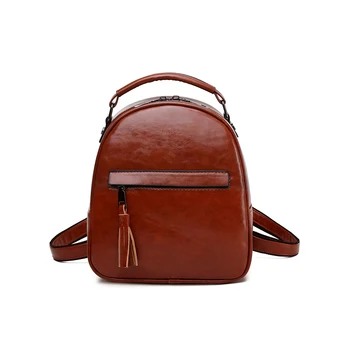 

The New Women's Backpack PU Anti-theft Backpack Millet Black Rucksack Laptop Backpack Large-capacity Mountaineering Backpack Bag