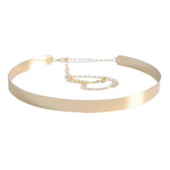 

New Women's All-metal Trim Belt Gold Hollowed-out Women's Iron Belt