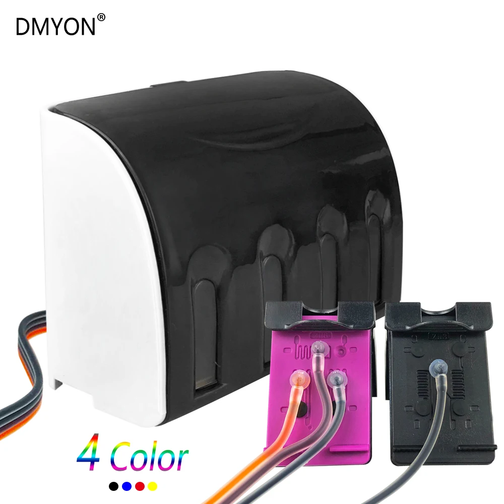 

DMYON Replacement for HP 300 CISS use for HP Deskjet D1660 D2560 D5560 F2420 F2480 F4210 Printers