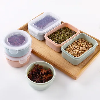 

Plastic Microwave Oven Lunch Box Kitchen Rectangular Storage Box Sealed Box Food Circle Refrigerator Freshness Box