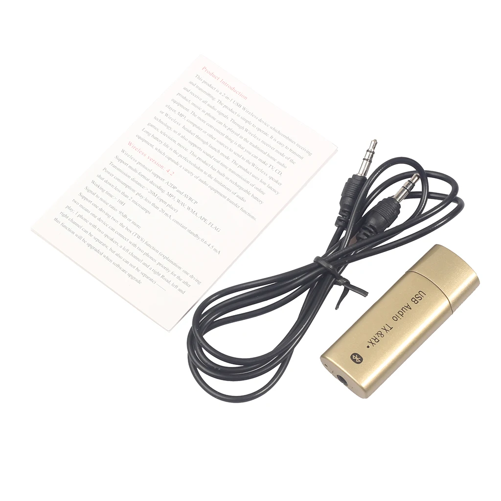 Мини 2-в-1 трансивер w/3,5 мм кабель Bluetooth адаптер Wi-Fi для ТВ MP3