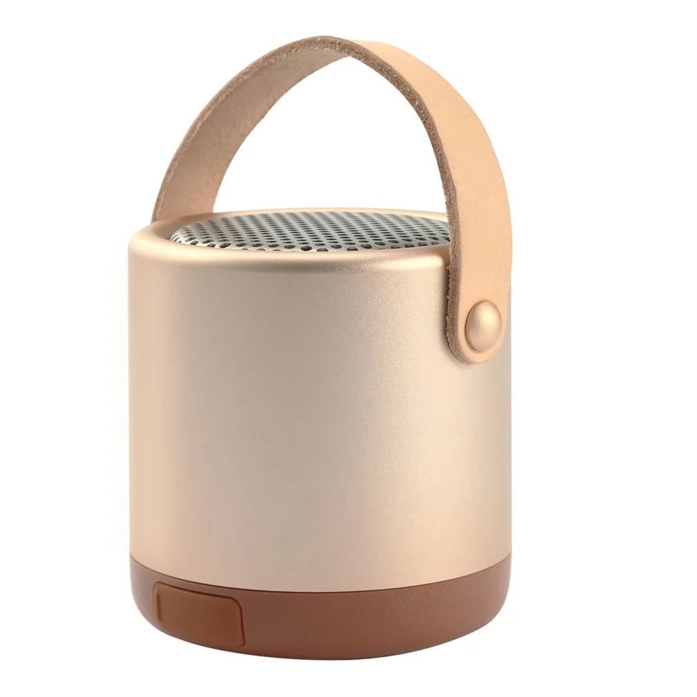 Portable Metal Mini Speaker 5W Wireless Speaker with TF Card Enhanced Super Bass for Smartphone Tablet Computer