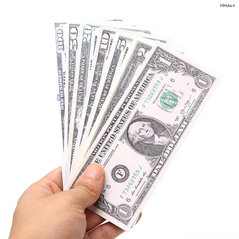 100 шт./компл. Волшебный реквизит для банкнот имитация доллара игрушки вечеринки |