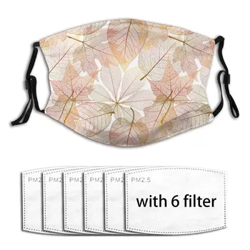 

Leaves Sample Pattern Mask Mouth Face Mask Anti Dust Mask with Replaceable Filter