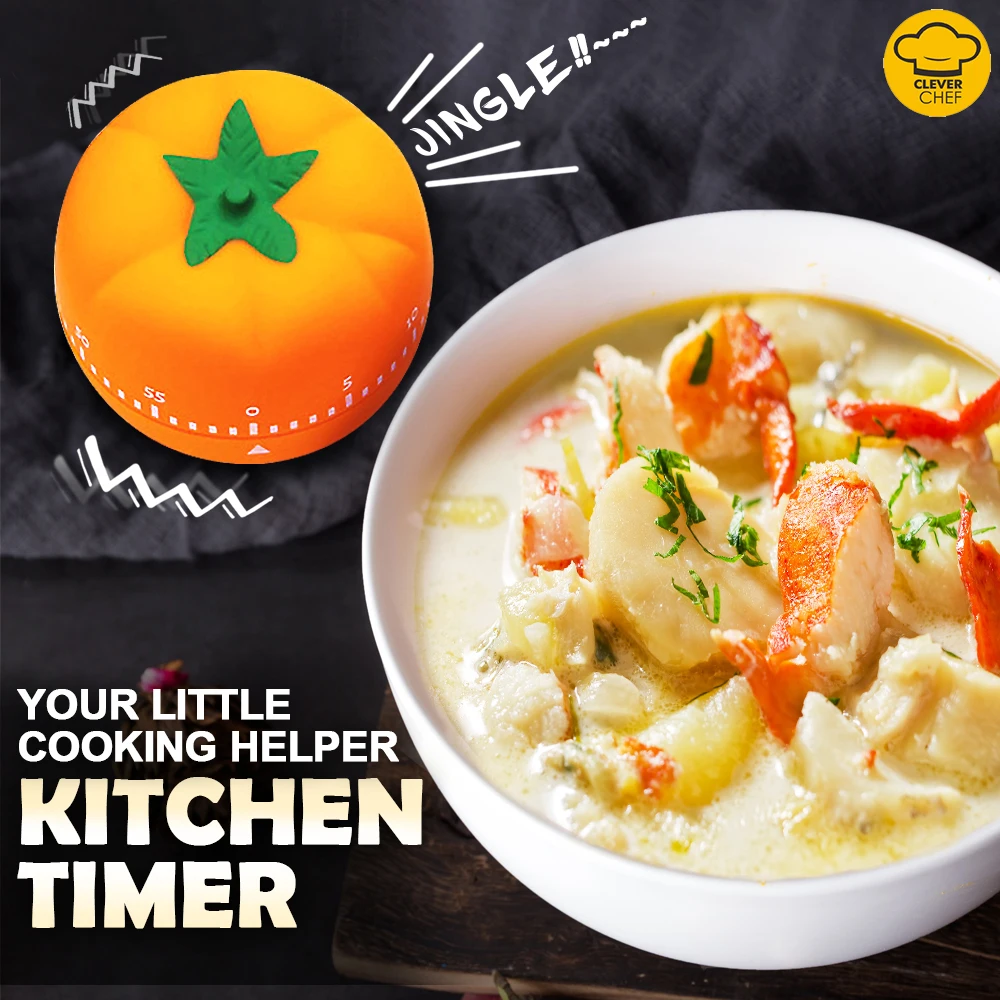 

Clever-Chef Tomato Timer Kitchen Gadgets Fruit Four Color Dial Timer Restaurant Kitchen Tools