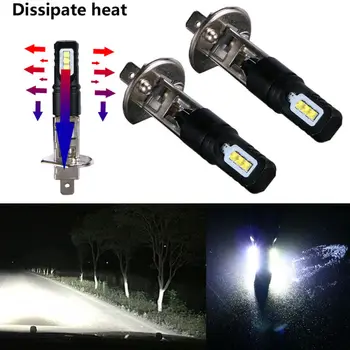 

2pcs LED Bulbs Light 80W Energy saving Car Front H1 Fog Light High Beam