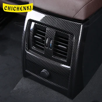 

Car Accessories Rear Back A/C Air Vent Outlet Panel ABS Carbon Frame Trim Cover Sticker Decor for BMW 3 Series F30 2011-2019