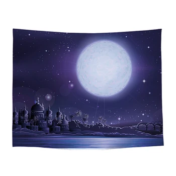 

1PC Printed Blanket Plain Dyed Tapestry Wall Hanging 100% Polyestergothic Decor Home Bohemian Beach Throw Carpet