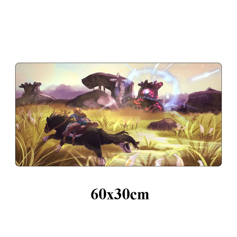 Высокое качество 60x30 см большая легенда о Зельде игровой коврик для мыши Противоскользящий резиновый XXL коврик для мыши геймер запирающийся край коврик для ноутбука - Цвет: Синий