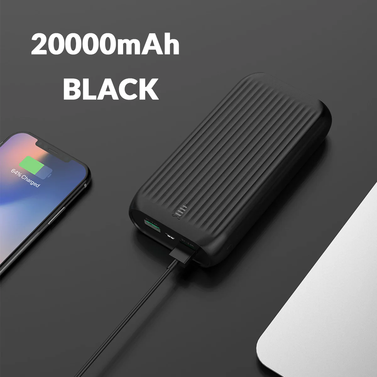 FIREFLY-K20S-BK ORICO 20000 мАч Внешний аккумулятор для мобильного телефона USB портативный внешний аккумулятор 10000 мАч Внешний аккумулятор для iphone samsung смартфон - Color: FIREFLY-K20S-BK