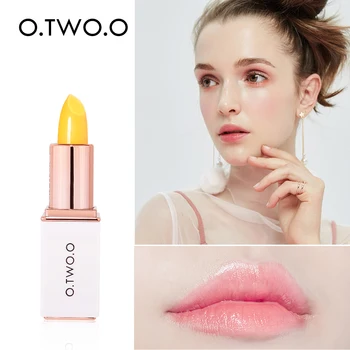 

O.TWO.O Lip Balm Temperate Changing Lipstick Long Lasting Hygienic Moisturizing Lipstick Anti Aging Pink Lip Care Makeup