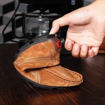 

KPOCOBKN Size Leather Slip-on Casual Cow Leather Driver 38-48 Zapatillas Hombre