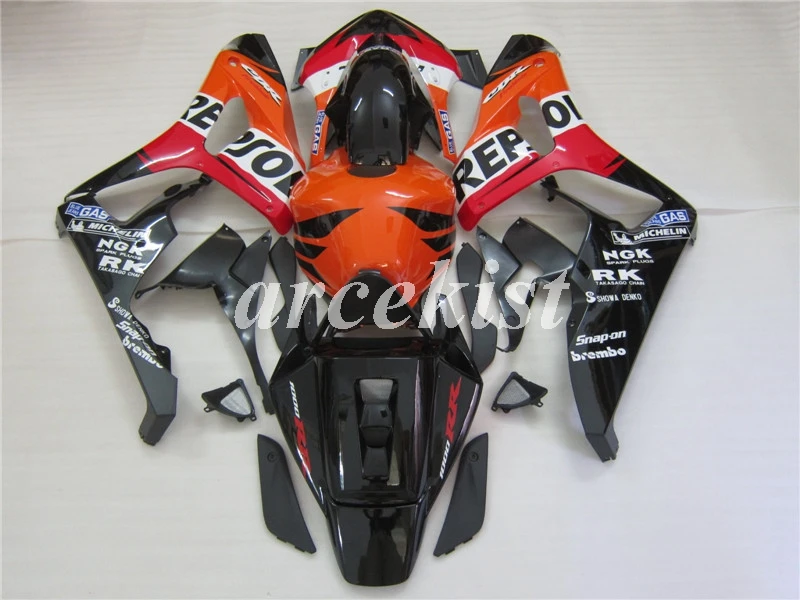 ABS Полный мотоцикл обтекатель комплект Подходит для Honda CBR1000RR 06 07 CBR 1000 RR 2006 2007 Кузов Набор Repsol