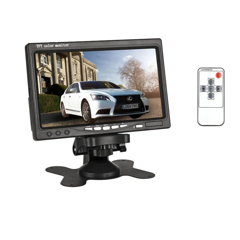 

Universal 7 inch TFT LCD Color Monitor Display For Home VCR CCTV Security Monitors Car Backup Camera Rearview