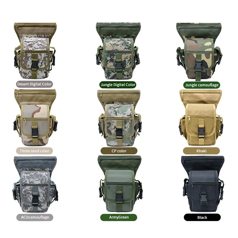 

Leg Bag Outdoor Waist Bags Backpack Pocket Fashion Convenient 900D Oxford Waterproof Cloth Travel Waist Pouch Sports Bag