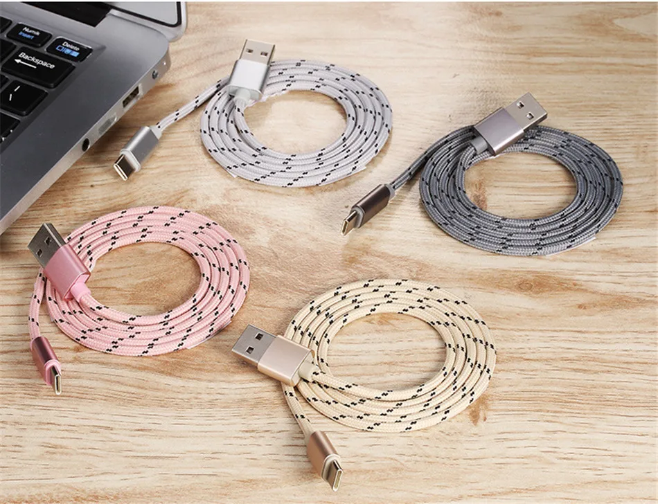 Кабель usb type C для samsung S10 S9 S8 для huawei P30 Pro Быстрая зарядка type-C мобильный телефон зарядный провод USB C кабель 1 метр