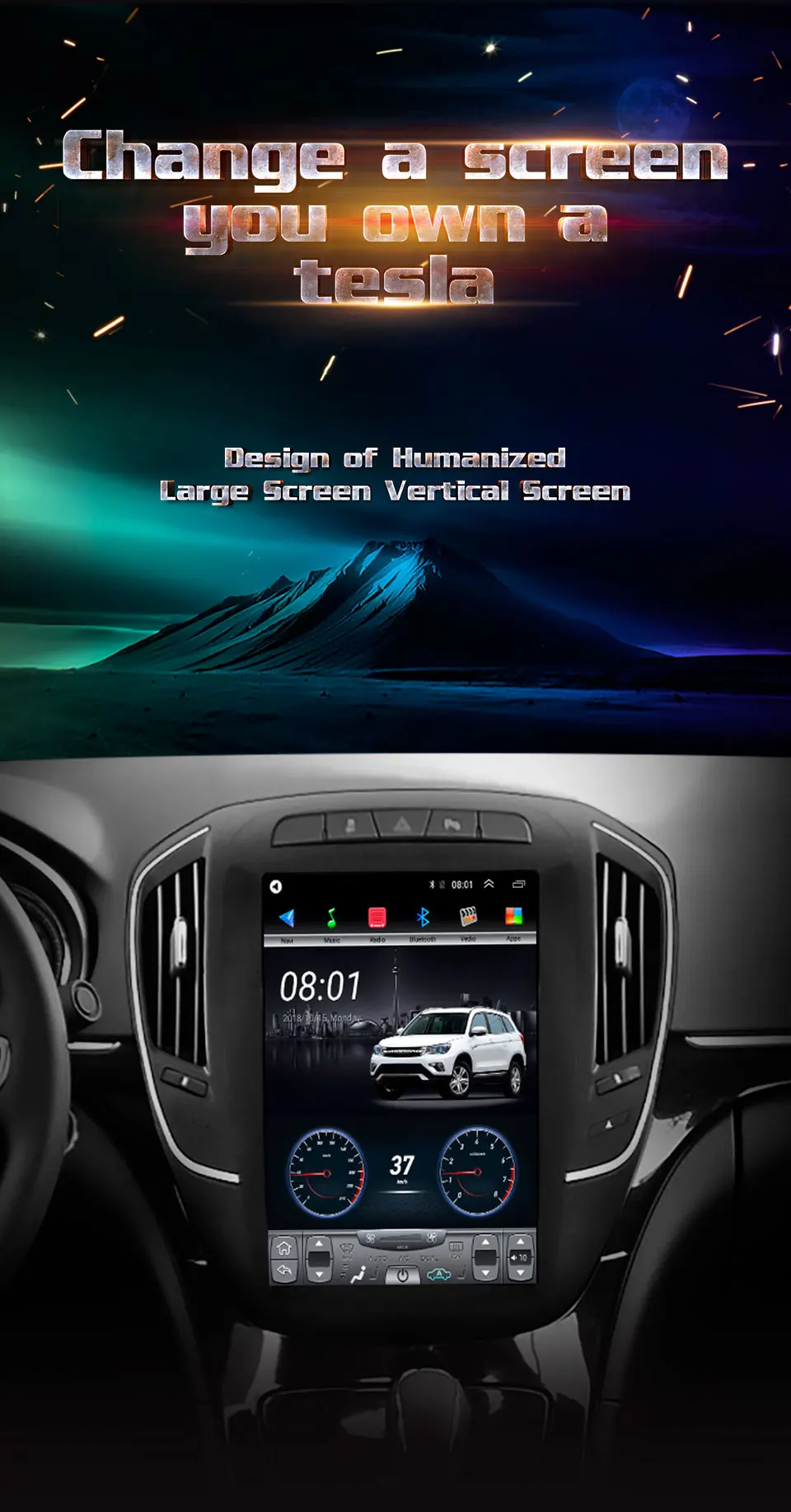 4G Lte 64G rom вертикальный экран android автомобильный gps Мультимедиа Видео Радио плеер 12,8 дюймов для opel новая система insignia navigaton