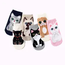 5 пар/упак. женские хлопковые носки короткие носки с рисунками на весну, лето и осень женские и женские забавные носки anima