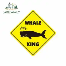 *#Best Price EARLFAMILY 13cm x 13cm for Whale Crossing Zone Funny Car Stickers Vinyl Graphics JDM RV VAN Fine Decal Car Accessories Cartoon *#Best Price EARLFAMILY 13cm x 13cm for Whale Crossing Zone Funny Car Stickers Vinyl Graphics JDM RV VAN Fine Decal Car Accessories Cartoon