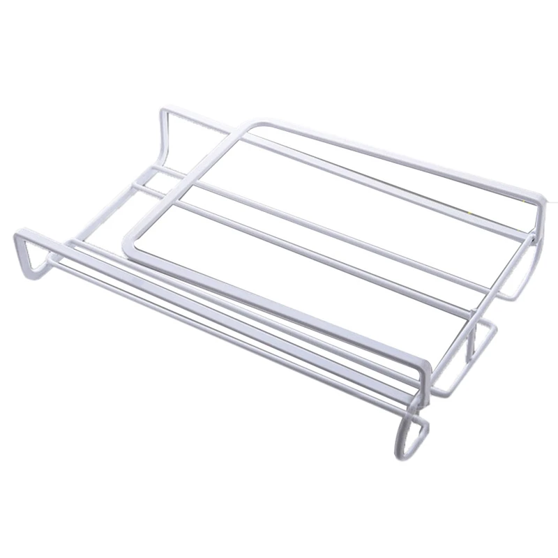 

Double Rows Wine Glasses Holder Hanging Upside Down Cup Goblets Display Rack Home Bar Stainless Steel Wine Stand