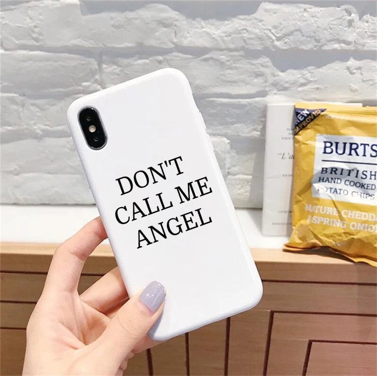 Ариана Гранде Don't Call Me Ангел Цветной Мягкий силиконовый чехол для iPhone 6/6s, i11 pro7/8, 7 Plus/8 Plus, X, K, XS, XR, XSMax
