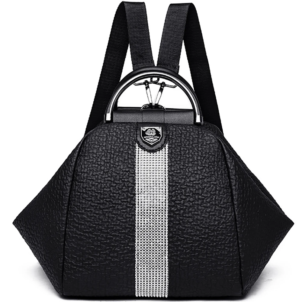 Women Luxury Designer Backpacks Female Casual Diamond Embellished Backpack Waterproof Shoulder Bags For Ladies Travel Handbags