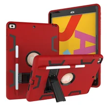 

Armor Case For iPad 7 7th Generation A2200 A2198 A2232 2019 Kid Safe Heavy Duty Silicone Hard Cover For ipad 8th Gen 10.2 inch