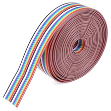 5 м 1,27 мм 20P кабель Радуга плоская линия поддерживающий провод пайки кабель разъем провода для 2,54 мм вилки и Рог