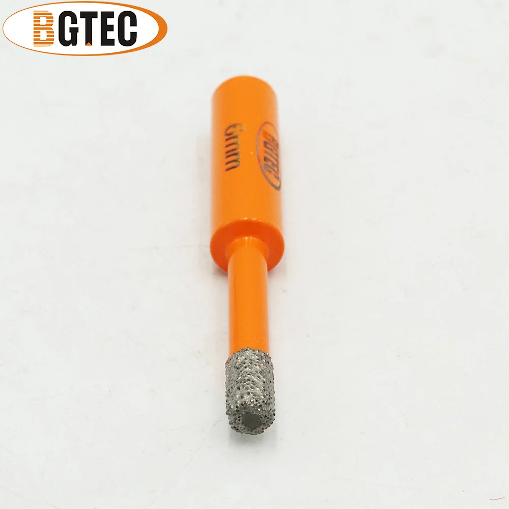 Bgtec-brocas de Diamante Soldadas a Vácuo para Alvenaria Peças Pontas de Perfuração a Seco com Haste Redonda - Image 5