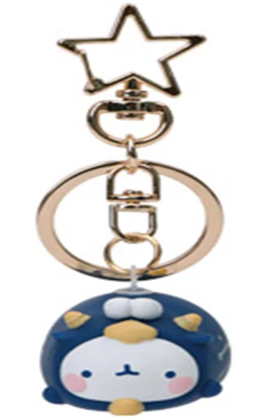 MOLANG Twelve Constellation Rabbit Keychain Blind Box Toys Korea Guess Bag Caja Ciega Blind Bag Toy for Girl Figures Cute Model Taurus