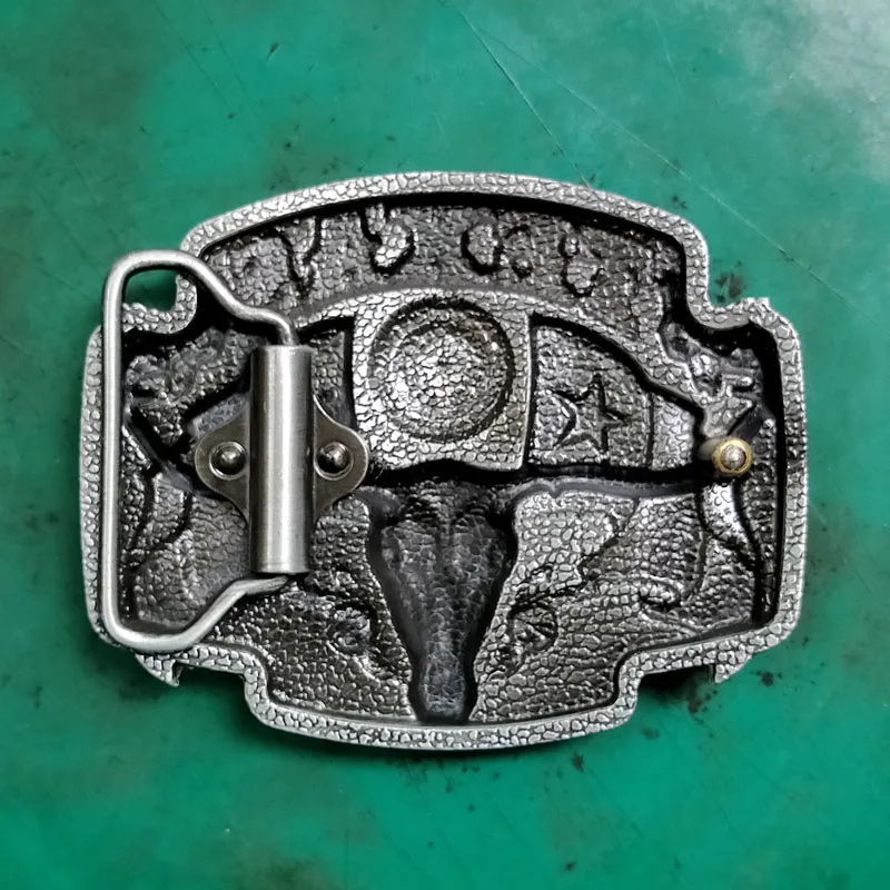 1 шт. флаг Техаса Лонгхорн бык голова ковбоя Ковбой пряжка ремня для мужчин