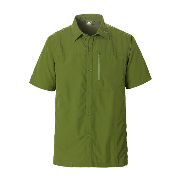 ROYALWAY Мужская многофункциональная рубашка для занятий спортом на открытом воздухе, дышащая, быстросохнущая, с защитой от ультрафиолета, с коротким рукавом, рубашки для рыбалки - Color: mj0662