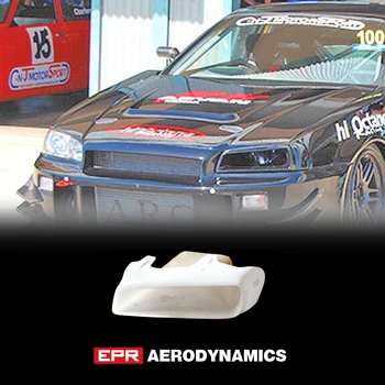 

For Skyline R34 GTT GTR frp fiber glass Vented Headlight unpainted Intake cover Replacement (left)