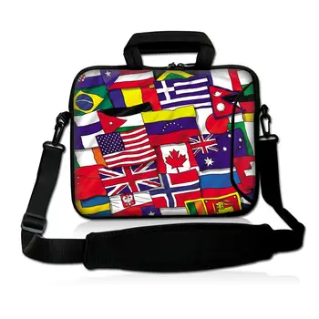 

Hot selling! Tiger 17" 17.3" Flag Laptop Notebook Sleeve Case Bag with Handle newest laptop bag
