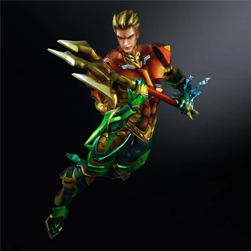 PLAY ARTS KAI Justice League Аквамен ПВХ фигурка Коллекционная модель аниме игрушки с супергероями кукла подарок